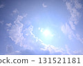 陽光照射的雲 131521181