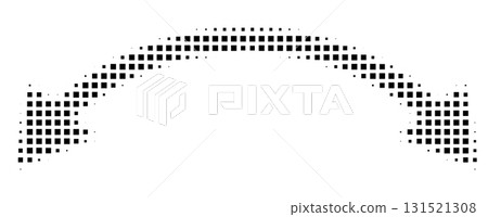 Square halftone double arrow 131521308