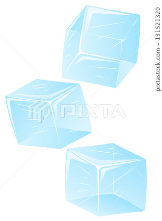 Three Blue Ice Cubes Three Blue Ice Cubes 131521320