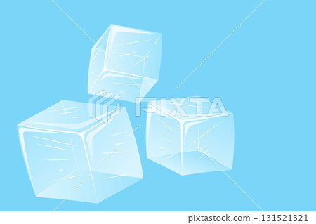 Three Blue Ice Cubes 131521321