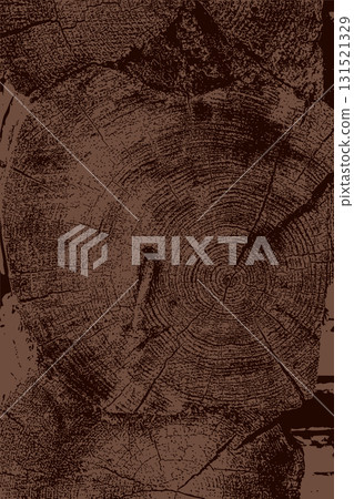 Vintage Brown Wooden Log Wall Texture 131521329