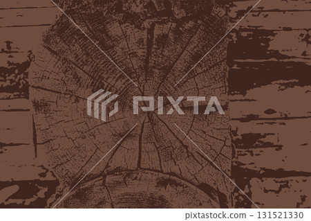 Vintage Brown Wooden Log Wall Texture 131521330