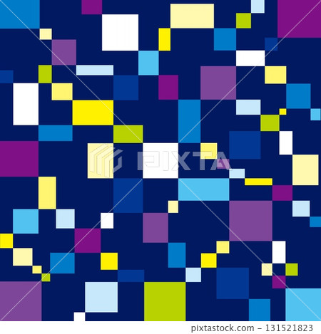 Geometric pattern, square, navy Geometric pattern, square, navy 131521823