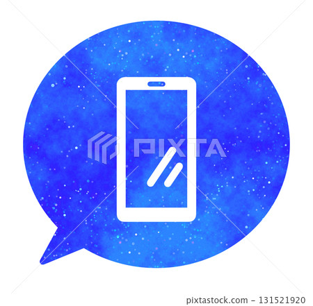 藍色星空|智慧型手機語音氣泡 131521920