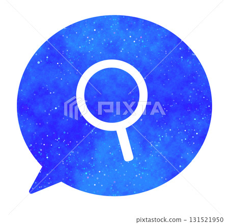 藍色星空|搜尋圖示語音氣泡 藍色星空|搜尋圖示語音氣泡 131521950