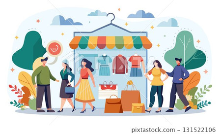 A community focused boutique fashion store concept hosting regular events, such as fashion shows, workshops, and trunk shows, fostering a sense of community among customers and building a loyal follo 131522106