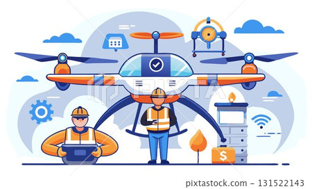 A safety conscious drone photography business concept prioritizing safety regulations, employing experienced and certified drone pilots, and utilizing advanced safety protocols, ensuring safe and res 131522143