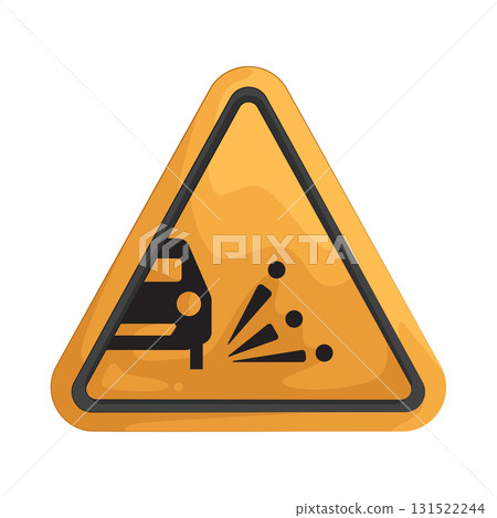 Illustration of mud on road sign Illustration of mud on road sign 131522244