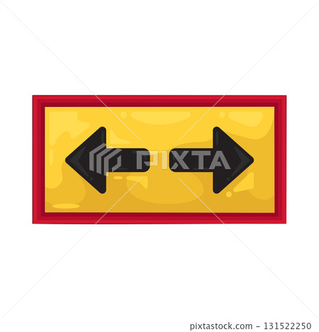 Illustration of two way sign  131522250