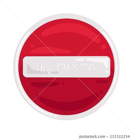 Illustration of no entry sign Illustration of no entry sign 131522254