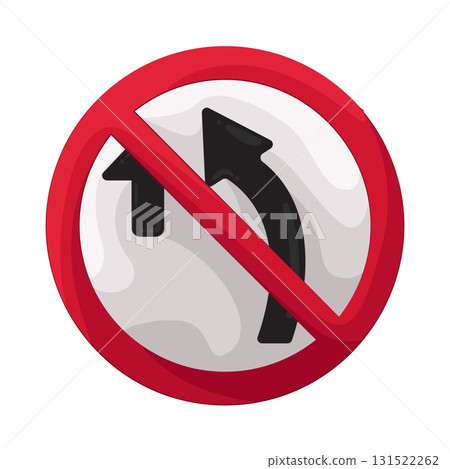 Illustration of overtaking prohibited sign  131522262