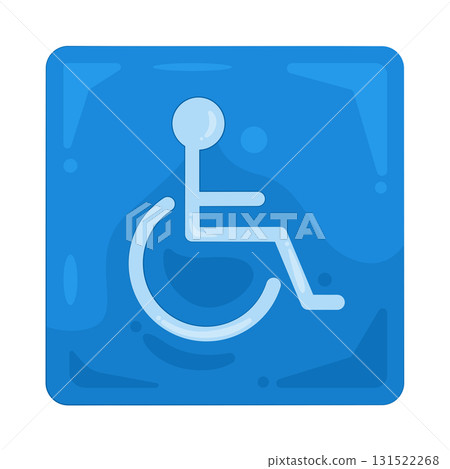 Illustration of disabled sign Illustration of disabled sign 131522268