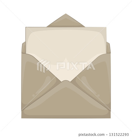 Illustration of open email 131522293