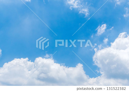 夏日天空：從夏日山上看到的藍天和雲彩 24 131522382