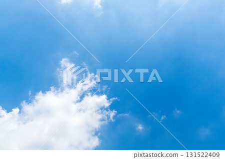 Summer sky Blue sky and clouds seen from the summer mountain 52 131522409