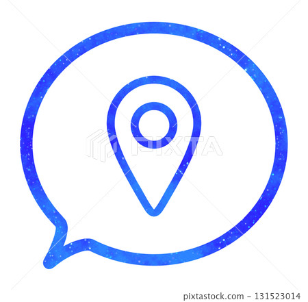 Blue starry sky | Map icon speech bubble Blue starry sky | Map icon speech bubble 131523014