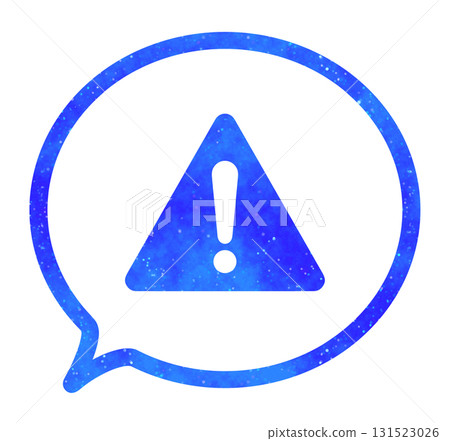 Blue starry sky | Warning sign speech bubble 131523026