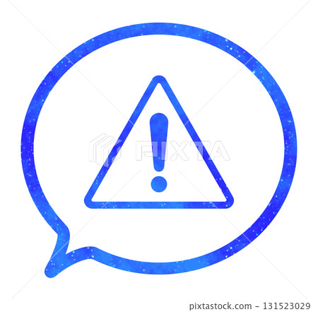 藍色星空|警告標記語音氣泡 藍色星空|警告標記語音氣泡 131523029