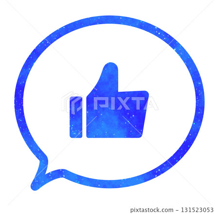 Blue starry sky | Good mark speech bubble Blue starry sky | Good mark speech bubble 131523053