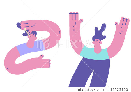 Healthy lifestyle and problems with health concept Healthy lifestyle and problems with health concept 131523100