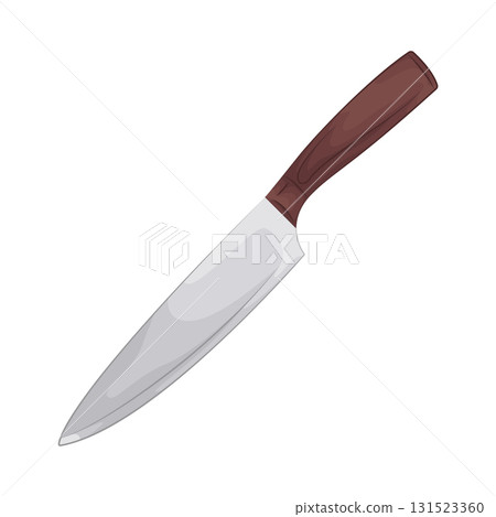 Illustration of chef knife Illustration of chef knife 131523360