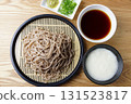 Zaru soba noodles with yam 131523817