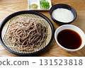 Zaru soba noodles with yam 131523818