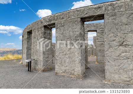 Stonehenge Memorial Overlooking Columbia river Stonehenge Memorial Overlooking Columbia river 131523893