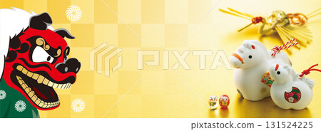 2026新年賀卡、橫幅 2026新年賀卡、橫幅 131524225