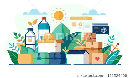 A custom sustainable packaging business concept offering personalized packaging solutions, bespoke designs, and customized branding options, helping businesses create unique and memorable packaging t 131524406