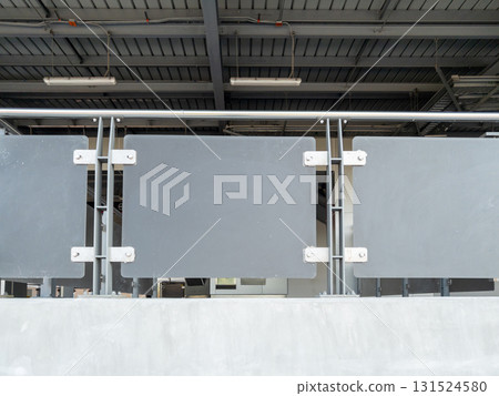 Modern Balustrade at Railway Station. 131524580