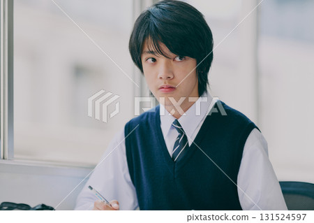 Junior high school students studying in a cram school Junior high school students studying in a cram school 131524597