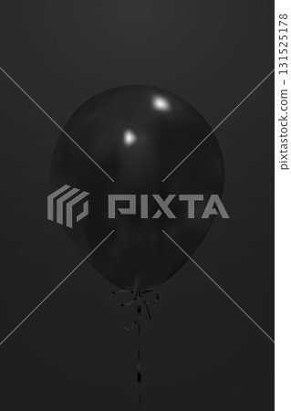 Black balloon on the black background. Applicable for social media Black Friday sale banner. Black balloon on the black background. Applicable for social media Black Friday sale banner. 131525178