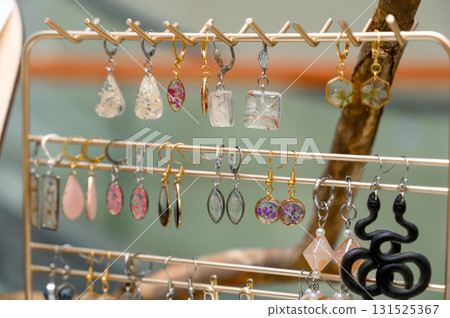 A variety of custom handmade jewelry 131525367