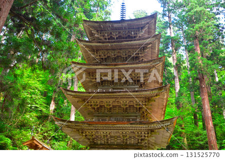 Haguroyama five-storied pagoda 131525770