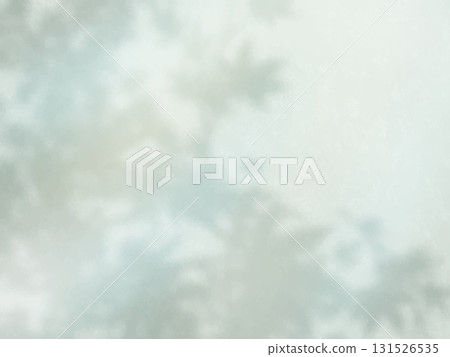 Background material with the shadow of a leaf reflected on a light blue wall 131526535