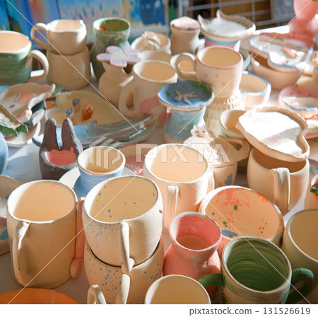 A lot of clay pots 131526619