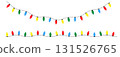 Vector illustration of a string of colorful holiday lights 131526765