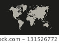Illustration of a Colored map of world . 131526772