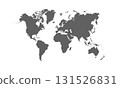 Illustration of a Colored map of world . 131526831