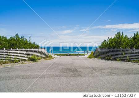 袋井市戶笠海岸風景（靜岡縣） 131527327