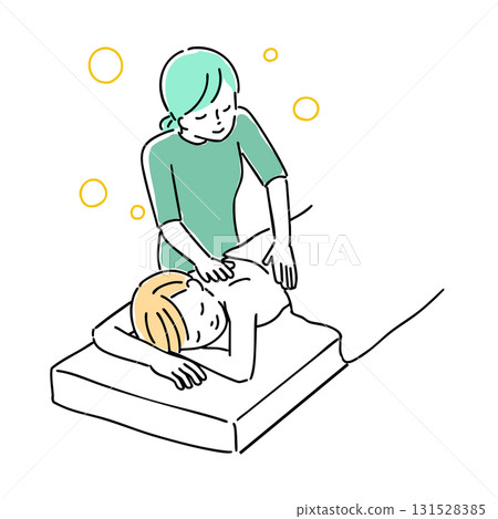 A woman receiving care at a beauty salon A woman receiving care at a beauty salon 131528385