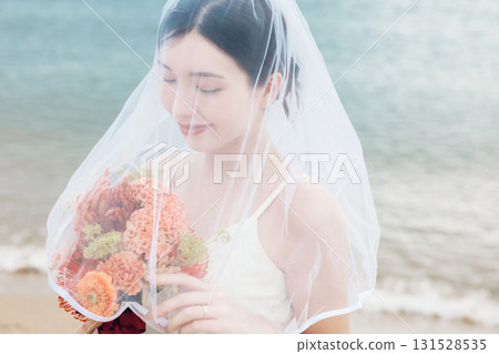 戴著婚紗的女人 131528535