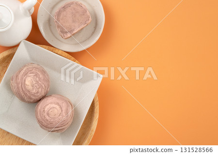 Mid-Autumn Festival Mooncake Taro Cake Mid-Autumn Festival Mooncake げっぺい 131528566