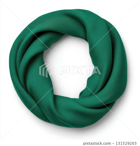 Elegant Emerald Green Soft Fabric Circle Scarf Fashion Accessory wrap item fold rich style color 131529203