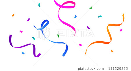 confetti background Stunning colors that zigzag down for the celebration. Festive decoration vector illustration confetti background Stunning colors that zigzag down for the celebration. Festive decoration vector illustration 131529253