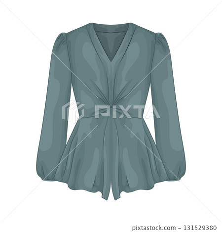 Illustration of blouse 131529380