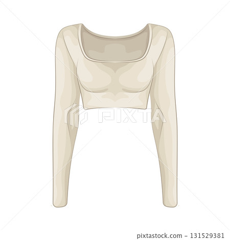 Illustration of crop top 131529381