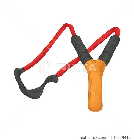 Illustration of sling shot Illustration of sling shot 131529412
