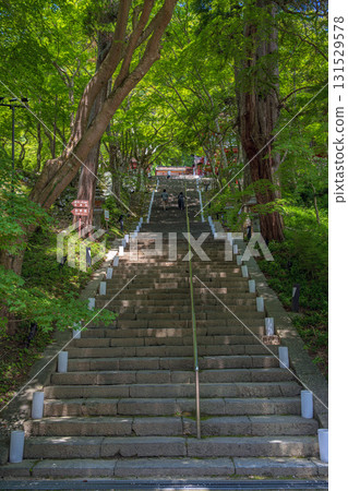 奈良談山神社，夏季參拜道上的石階 131529578
